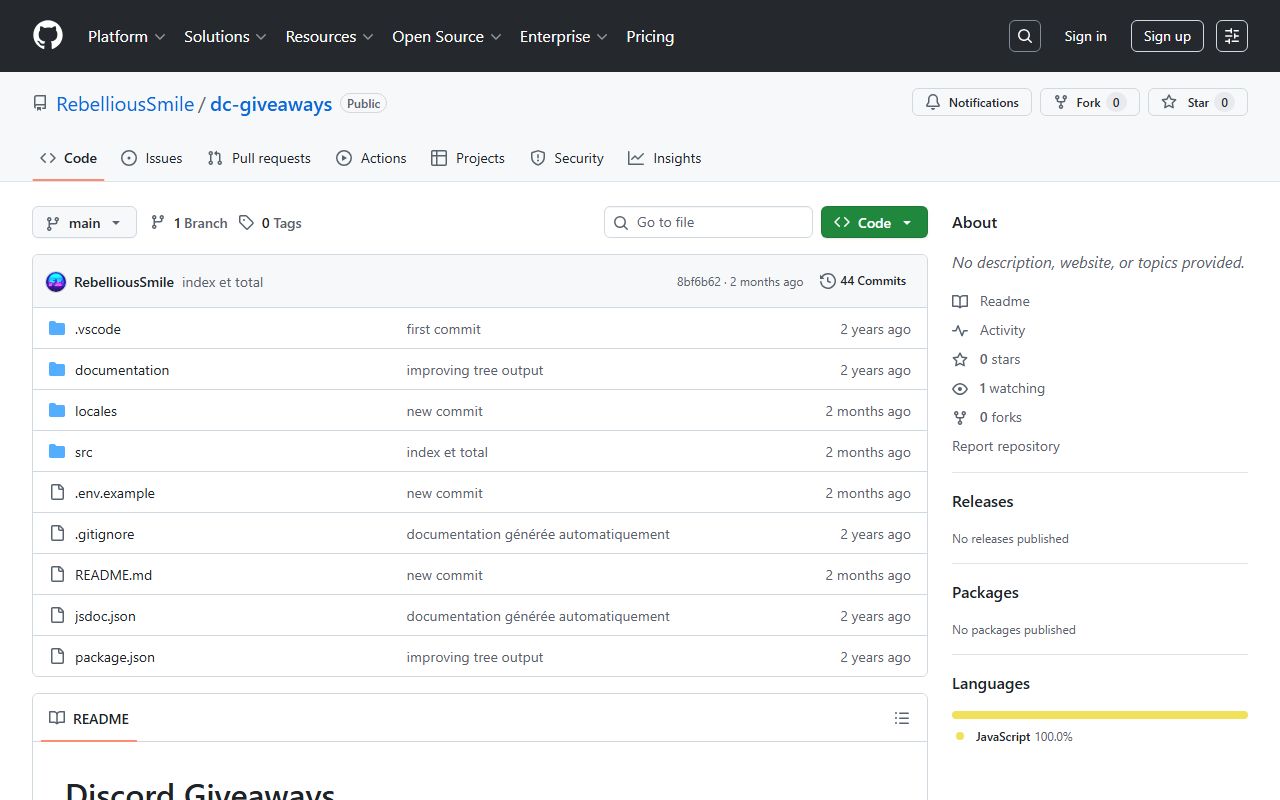 Giveaways project image